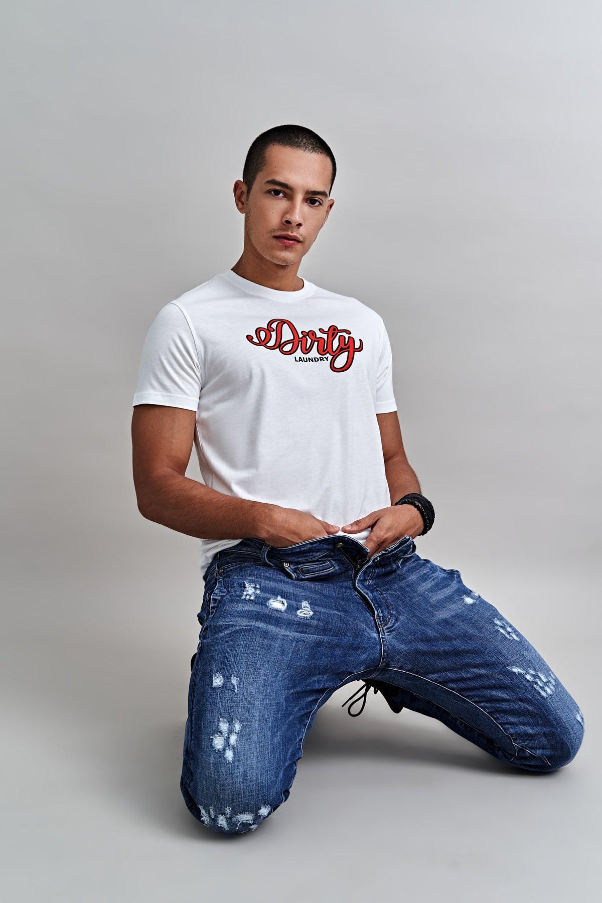 Dirty Laundry Logo Supima Cotton T-shirt Semi-Fitted