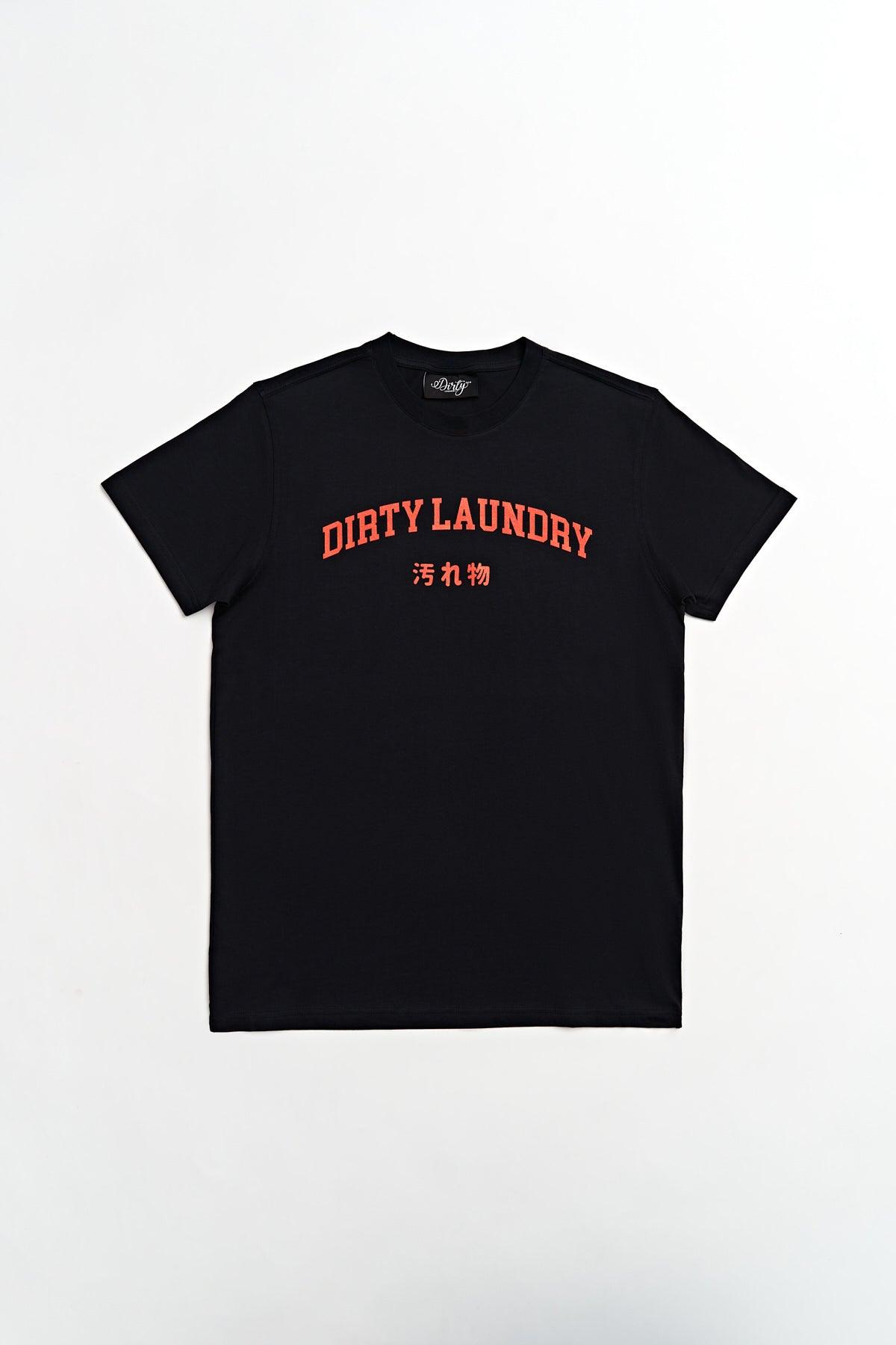 Dirty Laundry Stamped with Japanese Translation Supima Cotton T-shirt 