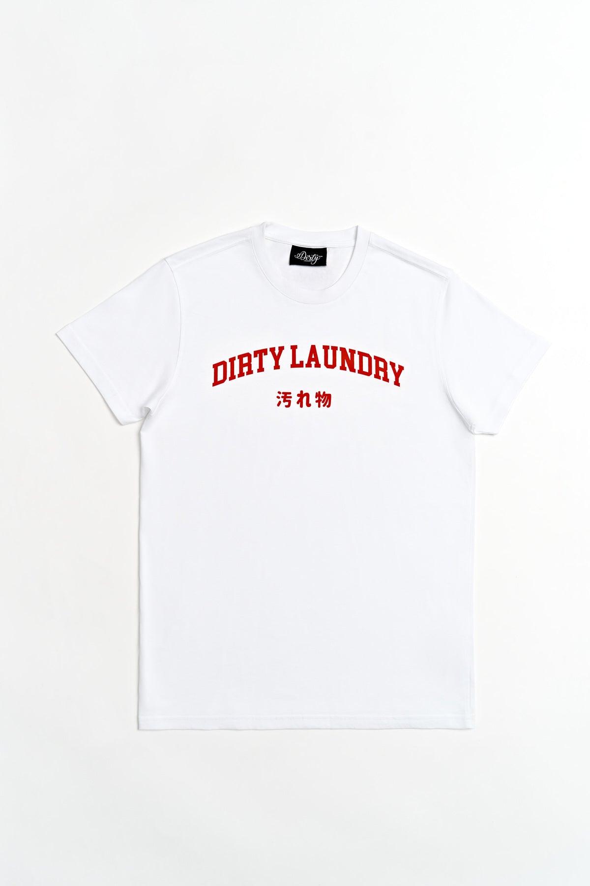 Dirty Laundry Stamped with Japanese Translation Supima Cotton T-shirt 